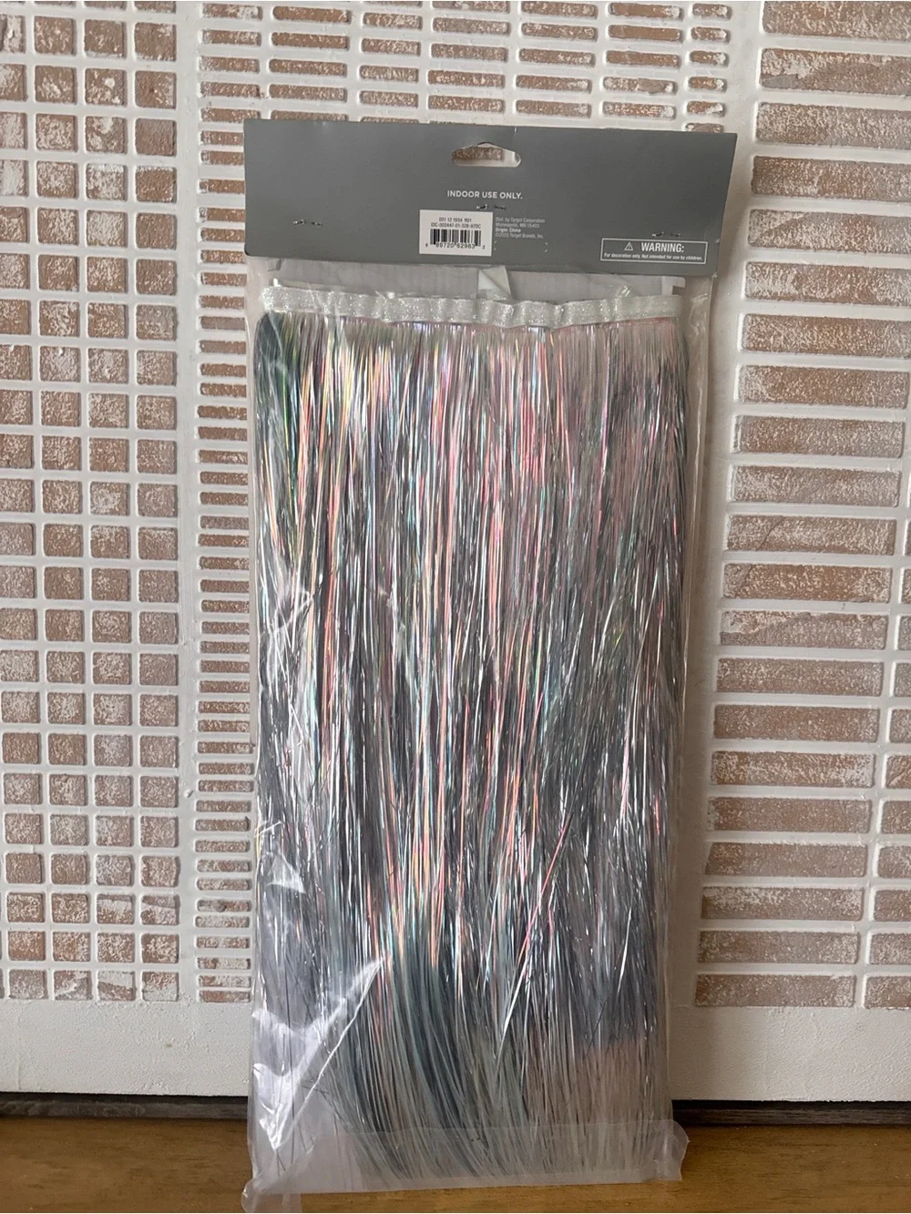 Wondershop Iridescent Silver Tinsel Garland - 6ft L